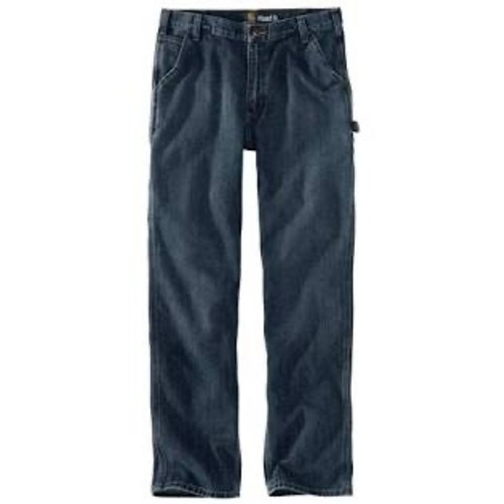 Carhartt Holter Dungaree Relaxed‎ Fit Jeans 40x34 Dark Wash Denim Pants Menswear
